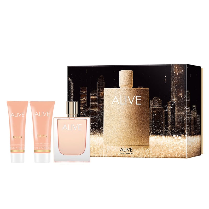 HUGO BOSS - Set de perfume Mujer Boss Alive 80 ml + Loción corporal 75 ml + Gel de ducha 50 ml