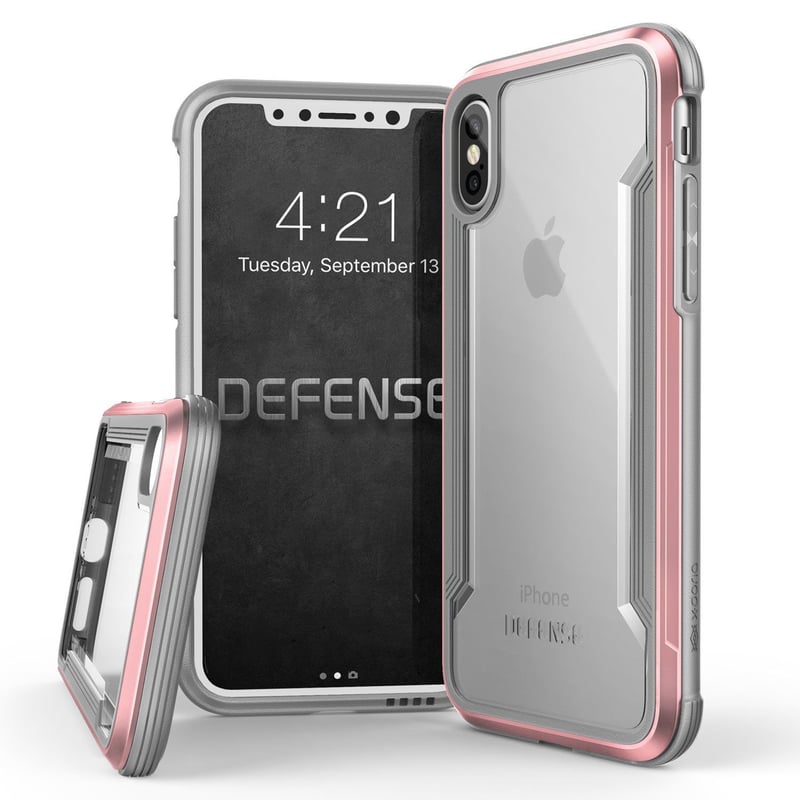 Xdoria - Estuche Xdoria Para Iphone X Defense Shield Oro Rosa
