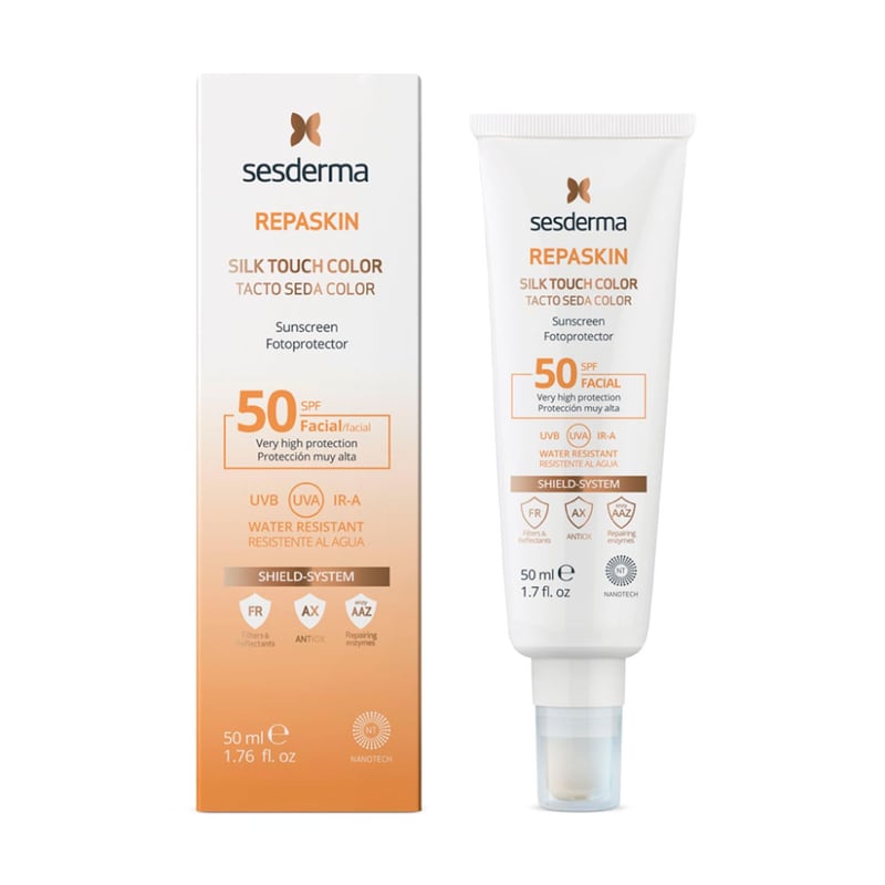 SESDERMA - Bloqueador Solar Repaskin Tacto Seda Color Sesderma para Todo tipo de piel 50 ml