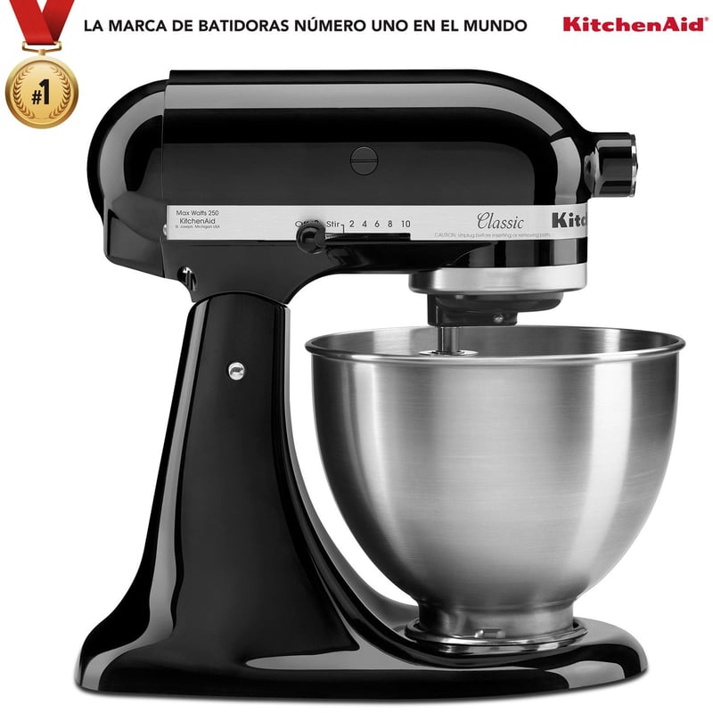 KITCHENAID - Batidora de Pedestal Negra KitchenAid Clásica 4.2 Lt 10 Velocidades 275 W 