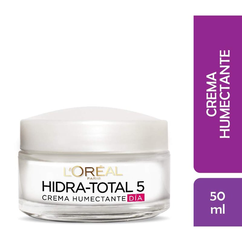 LOREAL PARIS - Hidratante Facial Hidra Total 5 Loreal Paris para Piel Mixta 50 ml