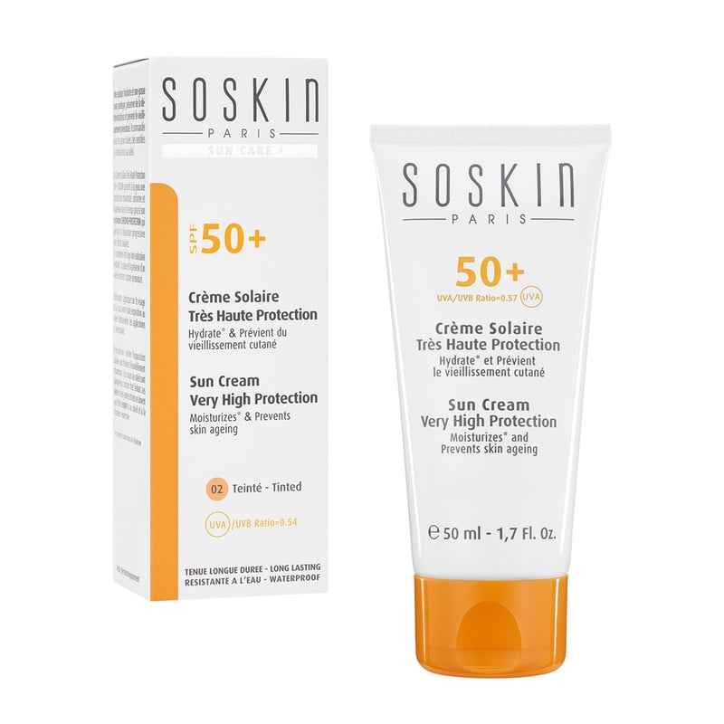 SOSKIN - Sun Cream Very High Protection SPF 50+ Tinted 02