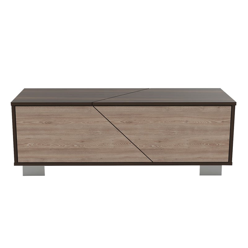 RTA MUEBLES - Mesa de Centro Moderna Cuadrada  en Madera  104 x 36 x 38 cm RTA Design  - Mueble