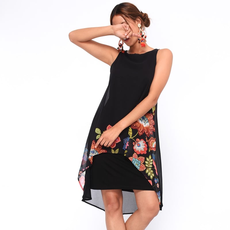 DESIGUAL - Vestido Midi