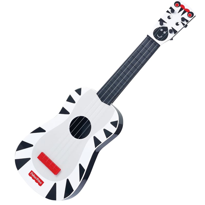 FISHER PRICE - Juguete Guitarra Musical Zebra Negra