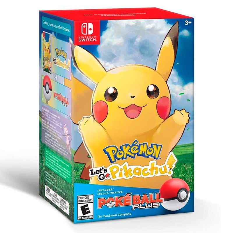 Nintendo - Videojuego Pokémon Pikachu + Pokeball Plus Black Nintendo Switch
