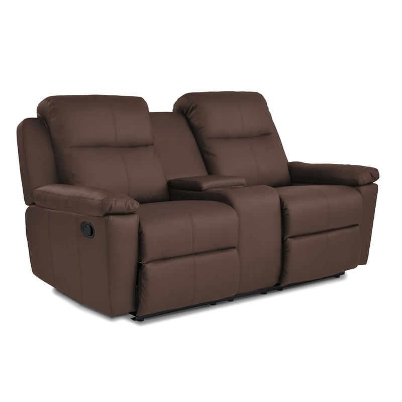 ELITE LIVING - Sofá Reclinable Marsella 2 Puestos Cuero Sintético