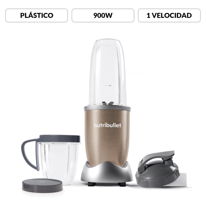 Licuadora Personal Nutribullet Pro 900 W Series Color Champana 8 piezas NUTRIBULLET falabella