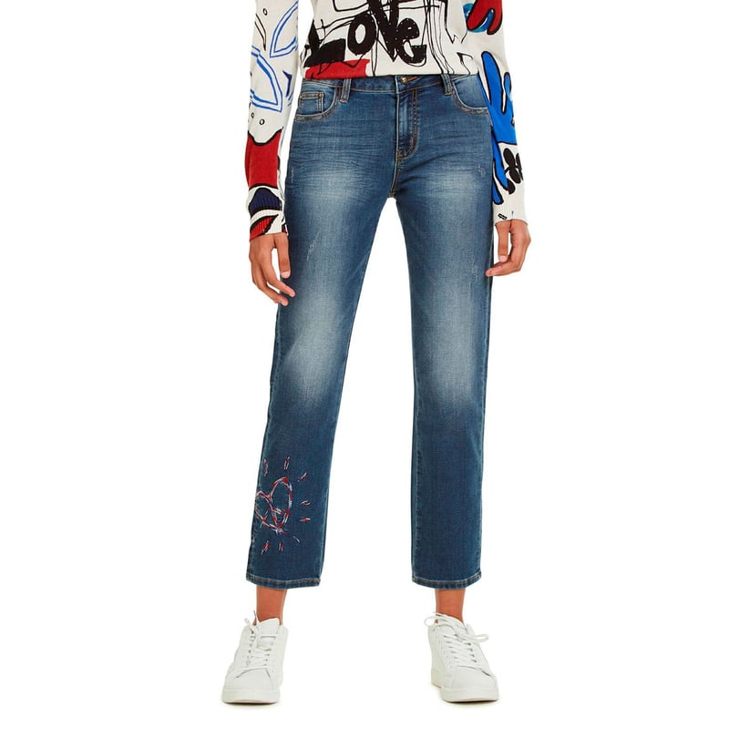 DESIGUAL - Jean Cropped Mujer Desigual