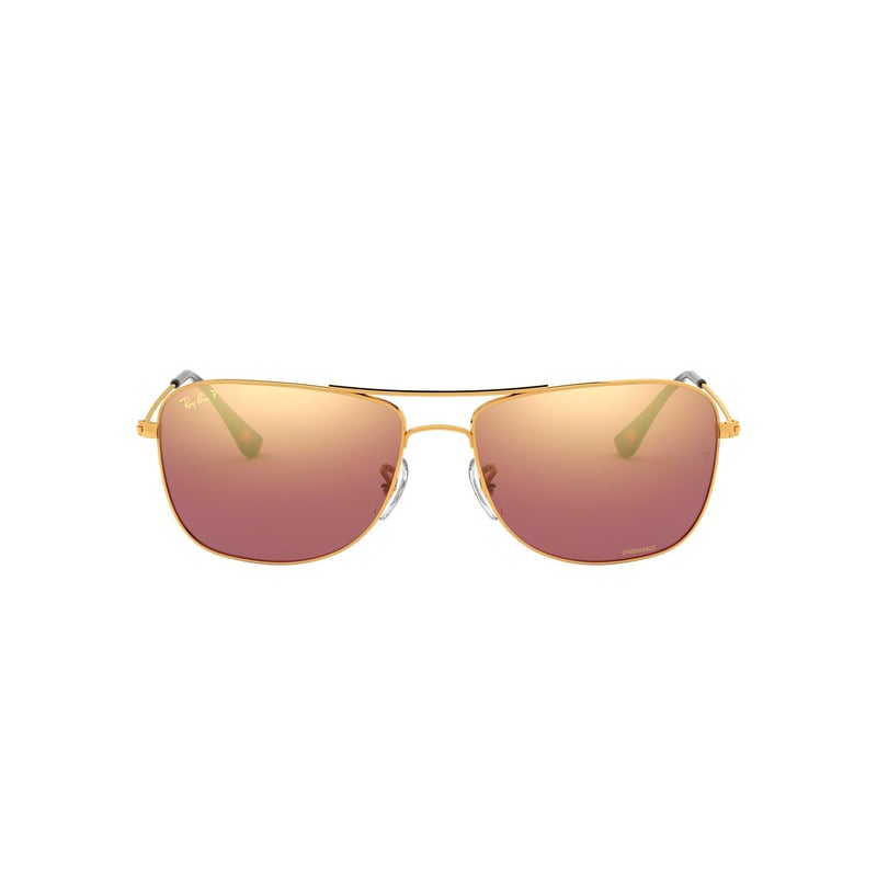 RAY BAN - Gafas de sol Ray Ban RB3543 Unisex Marco Arista Lente Purple Mirror Gold Grad Polar