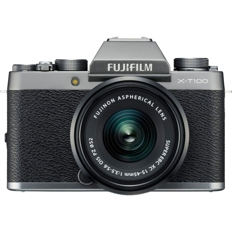 FUJIFILM - Cámara profesional FUJIFILM X-T100 Mirrorless + XC 15-45mm f3.5 
