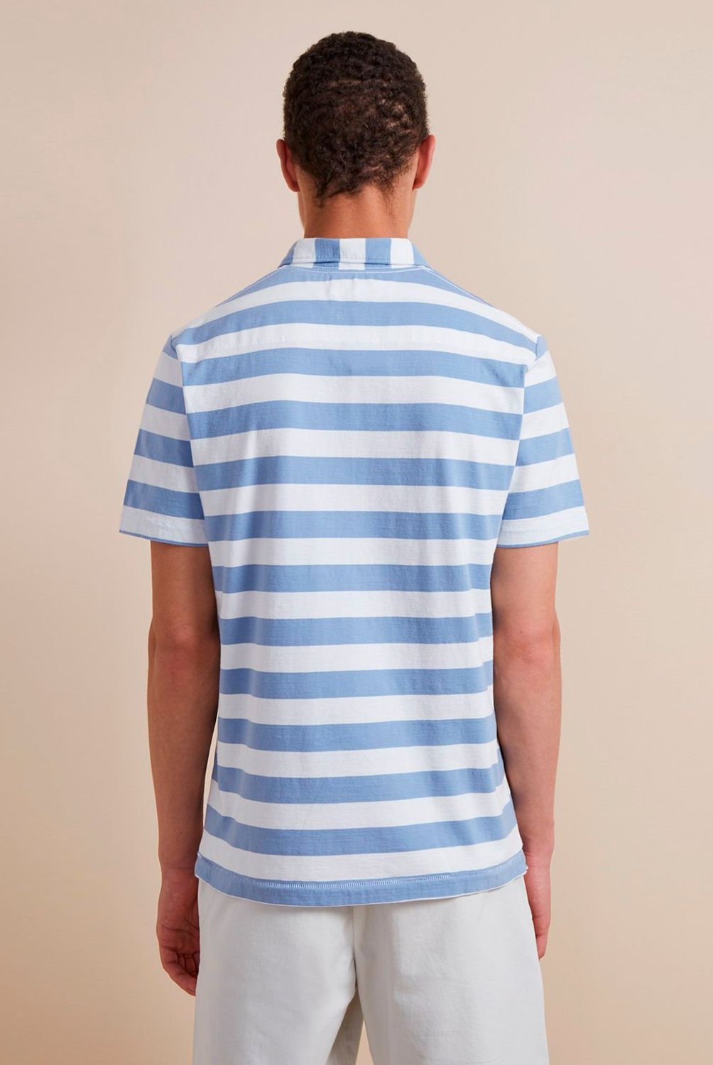 FRENCH CONNECTION - Camiseta Polo Harbour Stripe Azul