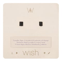 WISH - Aretes Wish Turmalina Negra