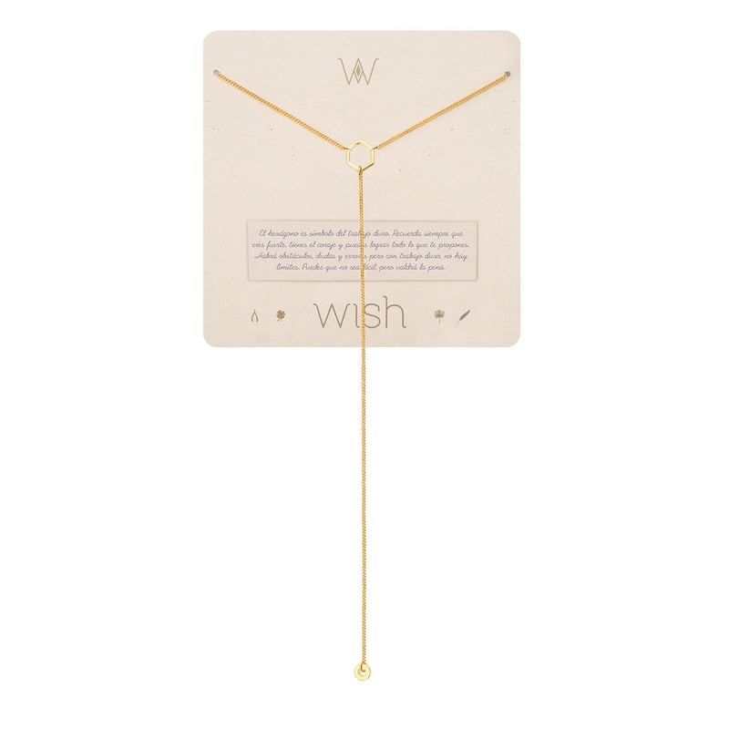 WISH - Collar Wish Oro Hexágono