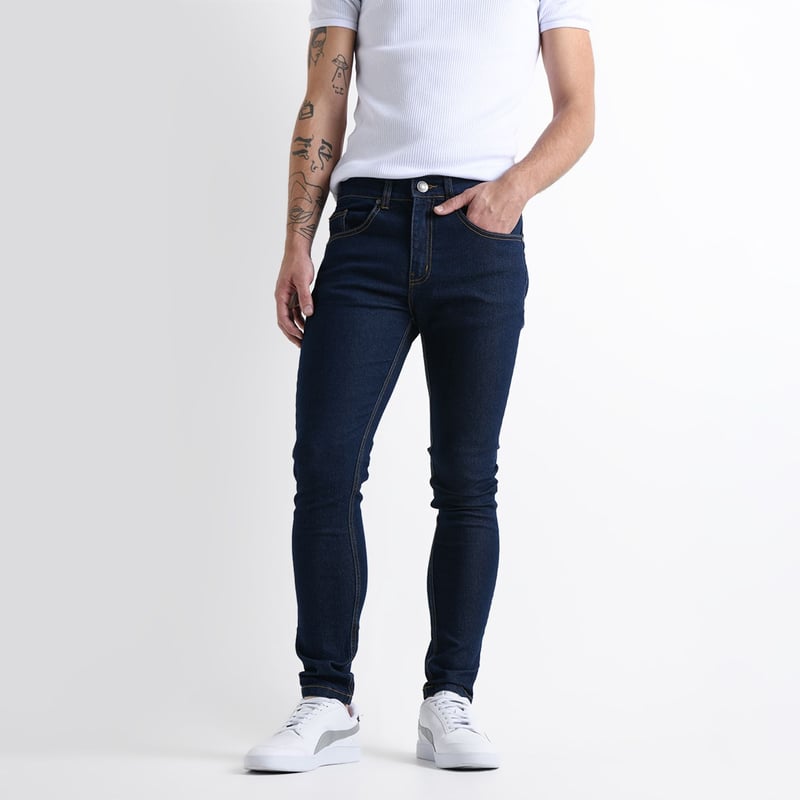 BEARCLIFF - Jean 5 Bolsillos Hombre Skinny de Algodón Bearcliff