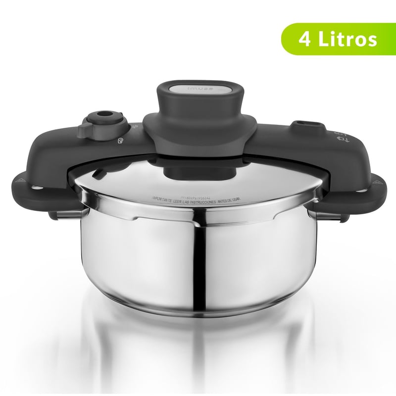 Olla a Presión Imusa Talent Master Acero Inoxidable 4 lt Cierre Externo