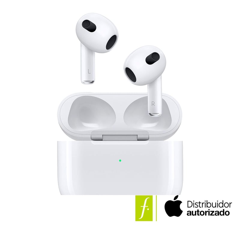 APPLE - AirPods (3.ª generación) con estuche de carga Lightning