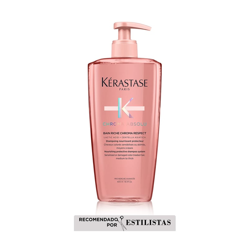 KERASTASE - Shampoo Kérastase Riche Chroma Absolu respect nutrición cabello con color 500 ml