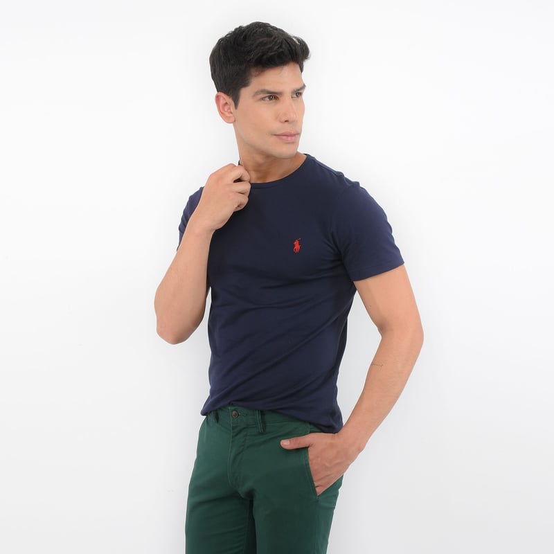 Camiseta Hombre Manga corta Slim de Algodon Polo Ralph Lauren