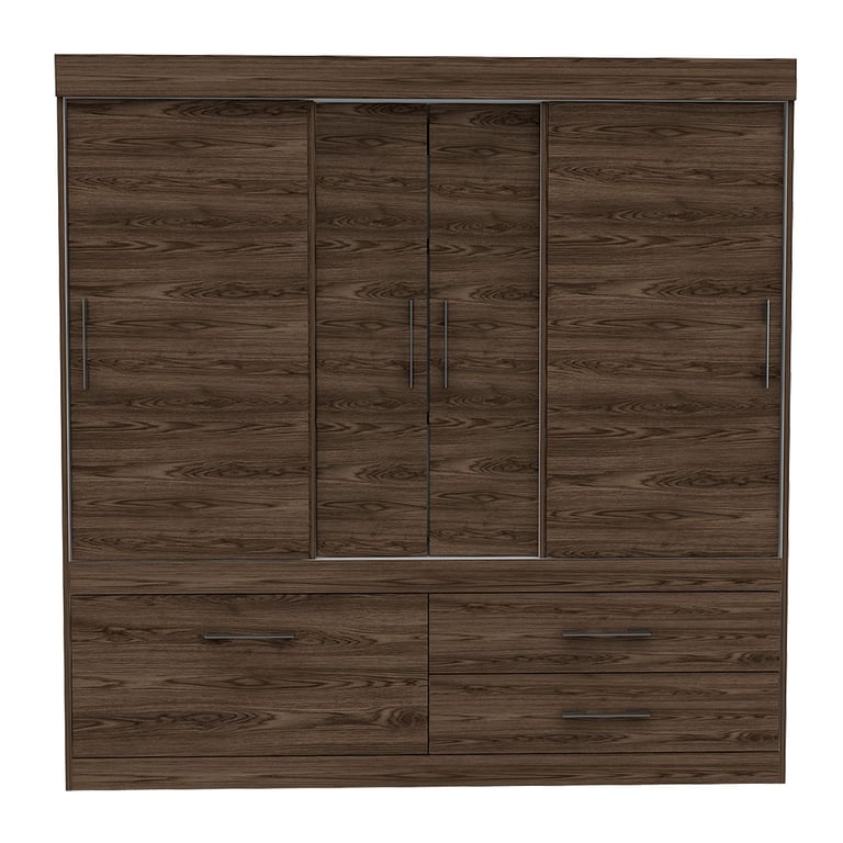 Closet Moderno en Aglomerado MDP 2 Puertas 2 Cajones 180 x 180 x 49 cm RTA Design  - Mueble