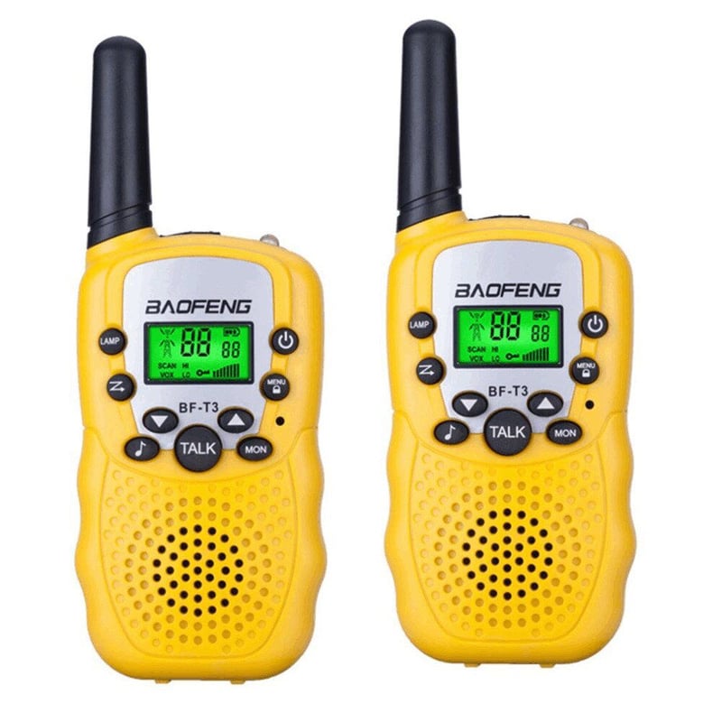  - Mini Radios X 2 Bf-T3 Walkie Talkie Amarillo