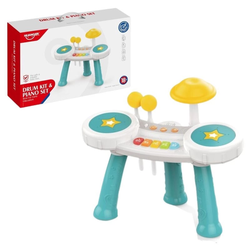 HUANGER - Organeta Piano Bateria De Mesa Para Niños #1055525