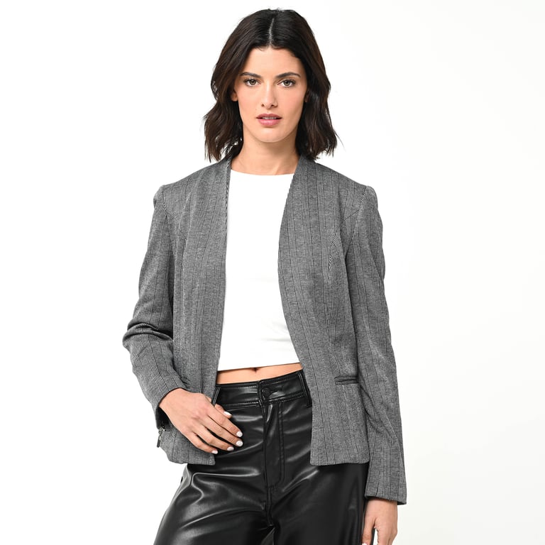 Blazer En Jean Mossimo, Manches 3/4, Bleu Taille S Avec Poches – Idéal Pour Un Look Décontracté