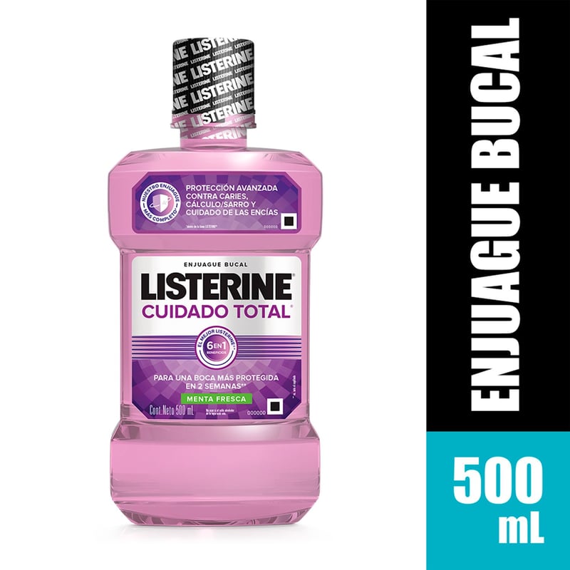 LISTERINE - Enjuague Bucal Listerine Cuidado Total X 500 ml