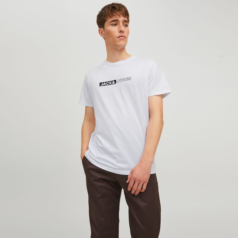Jack & Jones Uomo T-Shirt Basic Manica Corta - Confezione Da 3 (Multicolore, Storm) - Foto 2