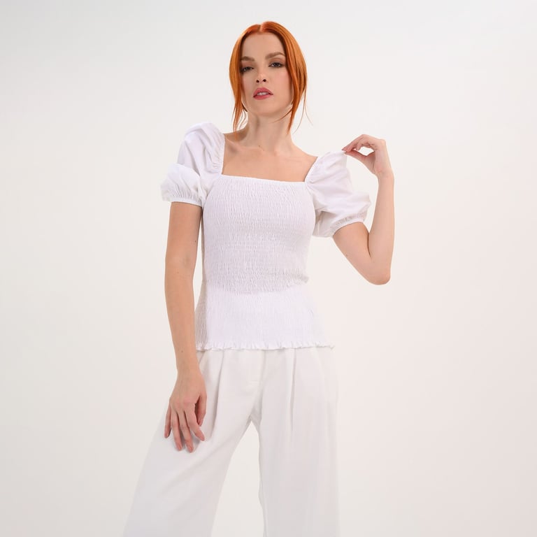 Blusa para Mujer Manga corta de Algodón Basement