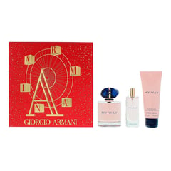 ARMANI - Set Perfume Mujer My Way EDP Giorgio Armani: My Way EDP 90ml + My Way EDP 15ml + Crema Corporal 75ml
