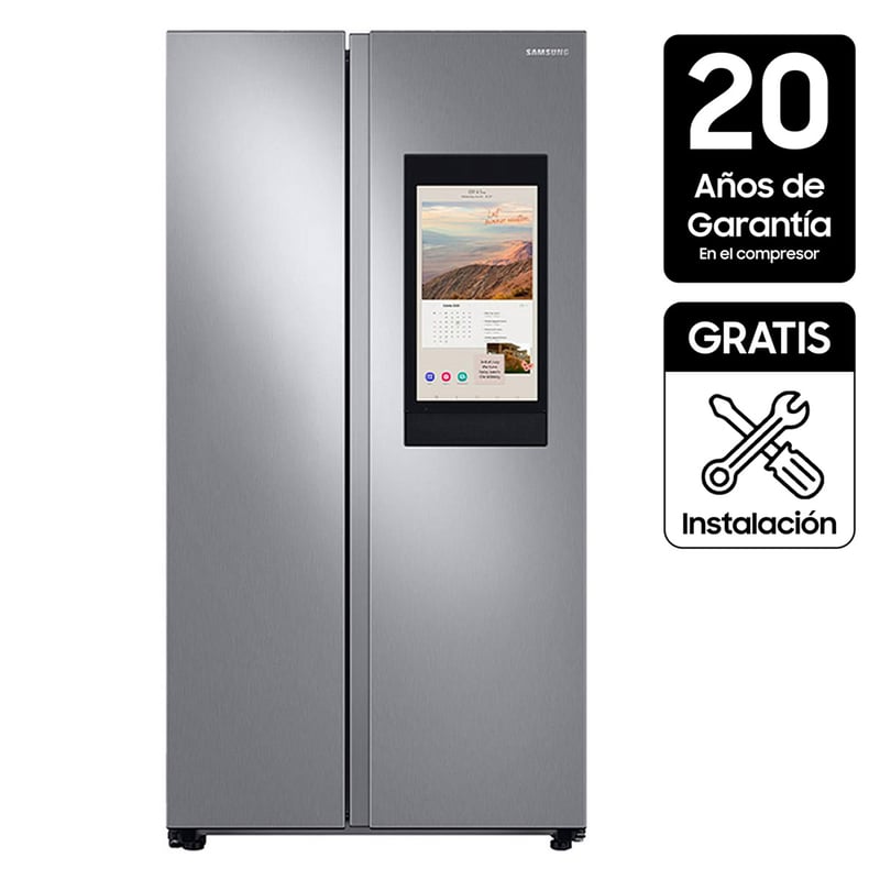 SAMSUNG - Nevecón Samsung Side by Side No Frost 773 lt Family Hub RS28A5F61S9/CO