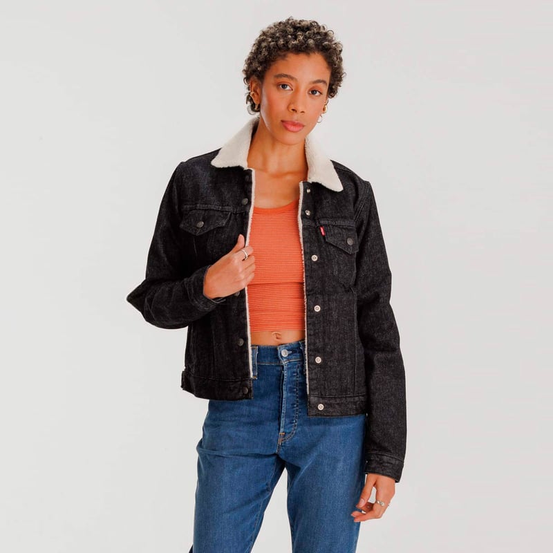 Chaqueta jean ovejera shop