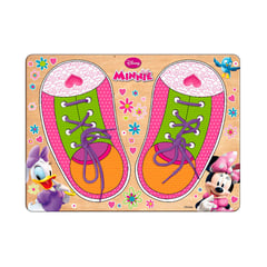 MINNIE MOUSE - Juego de Mesa Minnie Mouse Educativo Encaje Amarre de Zapatos