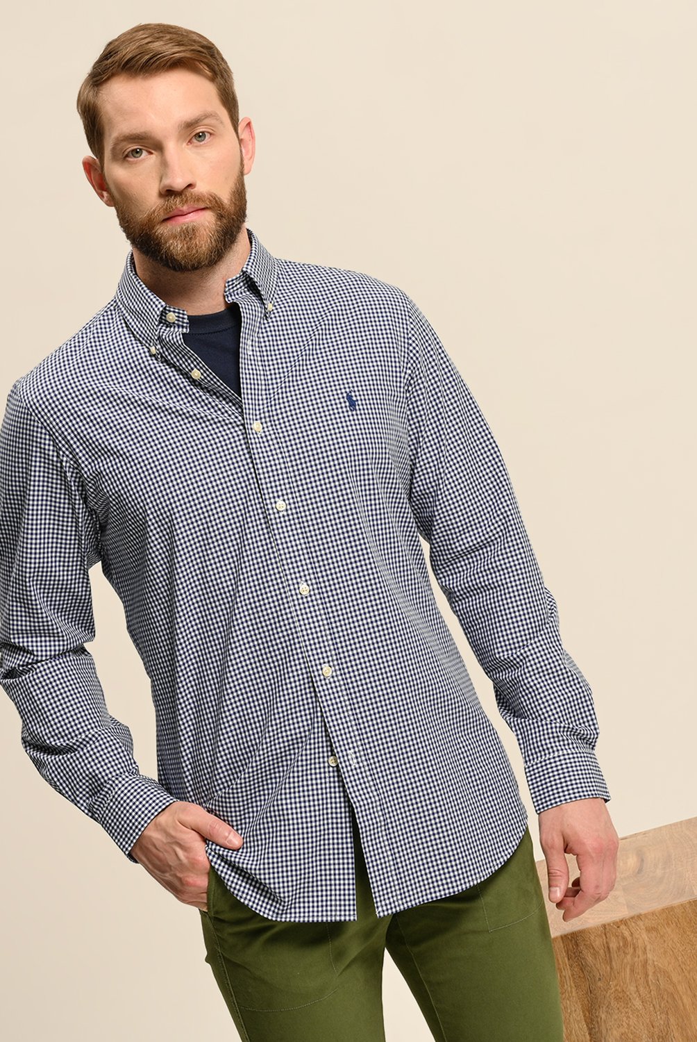 Camisa Hombre de Cuadros Manga larga de Algodon Polo Ralph Lauren
