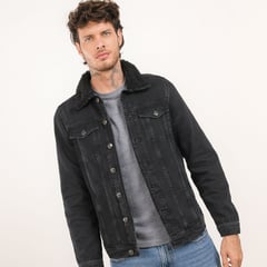 BEARCLIFF - Chaqueta de jean para Hombre de Algodón Bearcliff