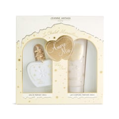 JEANNE ARTHES - Set Perfume Femenino Jeanne Arthes Amore Mio White Pearl 100ml EDP y Crema de Cuerpo 200ml 