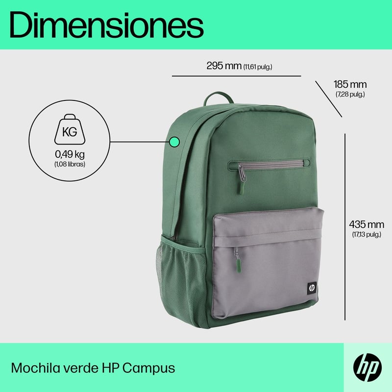 Morral HP Campus Green (7J595AA) HP | falabella.com
