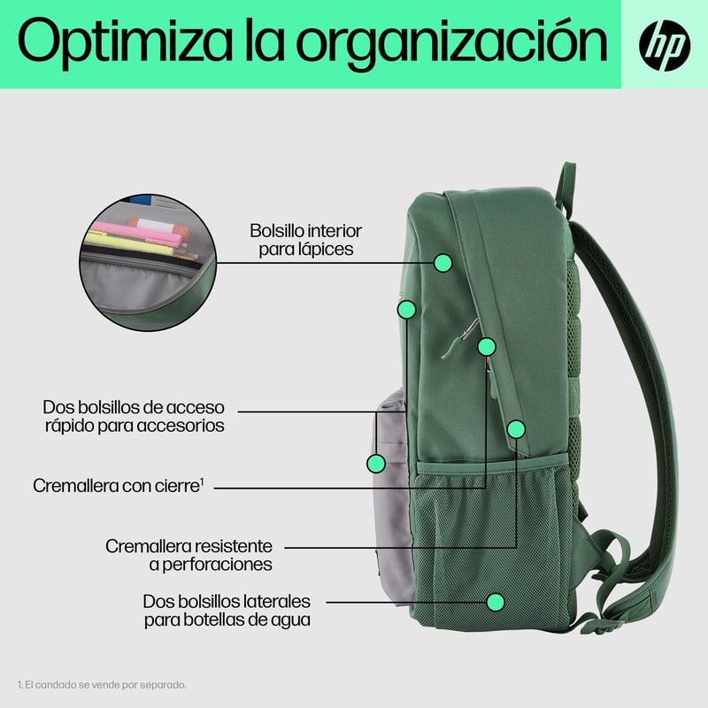 Morral HP Campus Green (7J595AA) HP | falabella.com