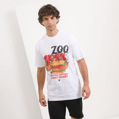 ZOO YORK - Camiseta para Hombre Manga corta con Estampado Oversize Zoo York