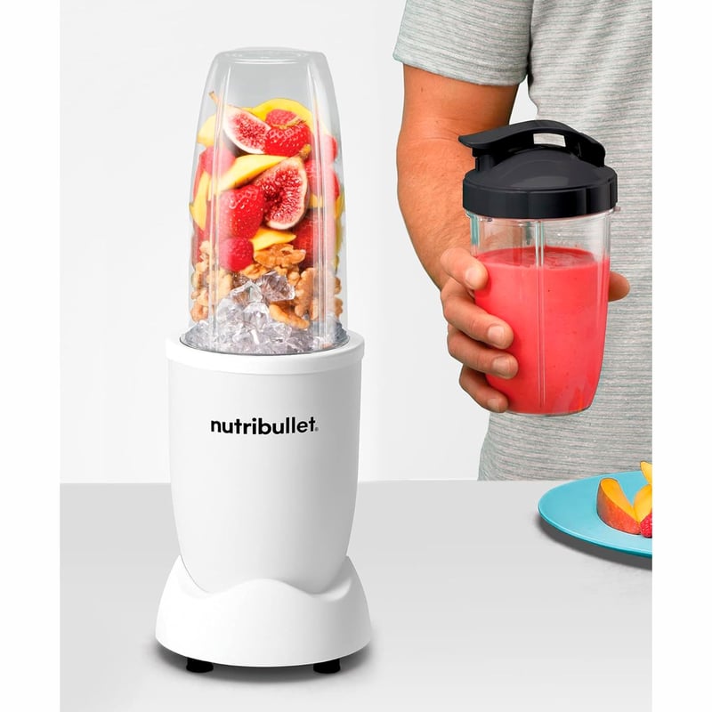 Licuadora Nutribullet 900 Watts 9 Piezas Color Blanco Vaso en Tritan NUTRIBULLET falabella