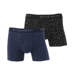 BASEMENT - Boxers para Hombre Pack de 2 de Algodón Basement