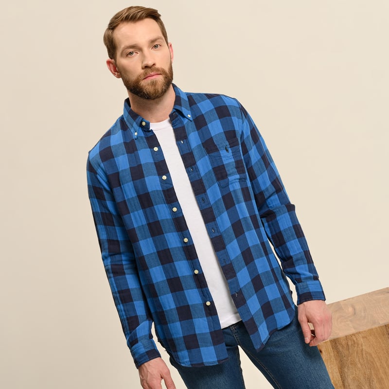 Camisa de cuadros sin manga hombre sales