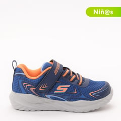 SKECHERS - Tenis Skechers Nitrosprint Lilsprin para Niño Velcro