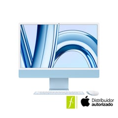 APPLE - iMac Verde | Chip M3 de Apple |8GB de RAM | 256GB SSD de Almacenamiento | macOS | Pantalla Retina 4.5K 24 pulgadas | MQRA3E/A| Computador iMac