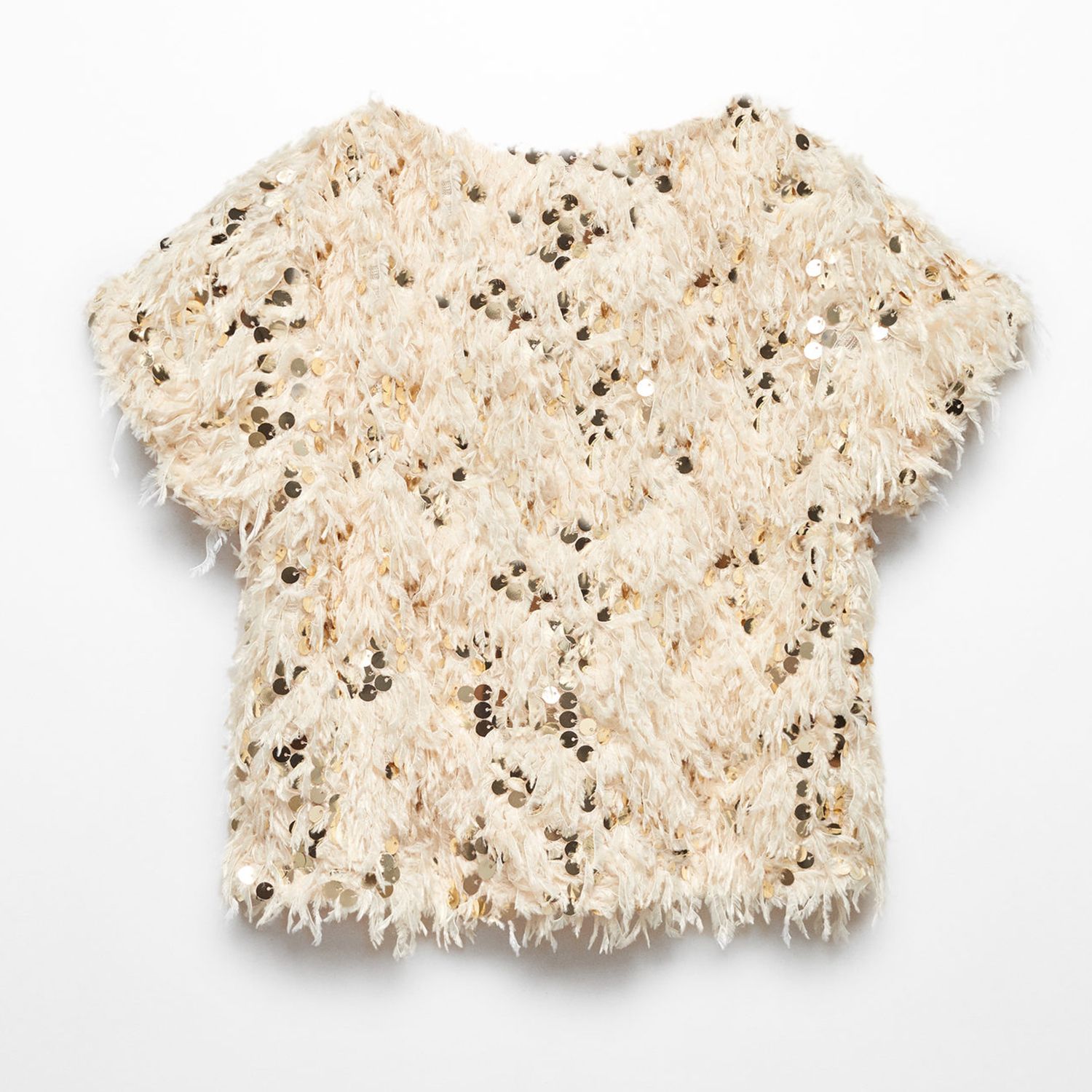 Blusa con lentejuelas para Nina MANGO