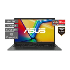 Portátil ASUS Vivobook Go 15 | AMD Ryzen 5 | 8GB de RAM | 512GB SSD de almacenamiento | Windows 11 | 15.6 Pulgadas | E1504FA-NJ475W | Computador portátil