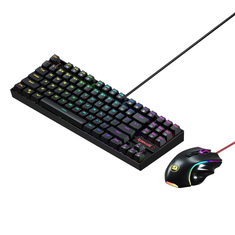 REDRAGON - Kit Gamer Teclado y Mouse Redragon K552RGB-BA-SP