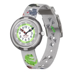 FLIK FLAK - Reloj Flik Flak para Niño COOLOZAURUS. Reloj análogos Plástico Gris