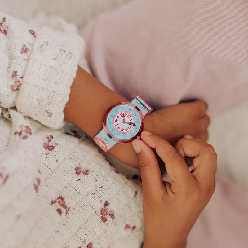 Reloj Flik Flak para Nina SPARKLE KINGDOM. Reloj analogos Plastico Azul FLIK FLAK falabella